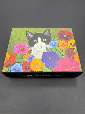LANG American Cat Blank Note Set 2012 Lowell Herrero Artwork